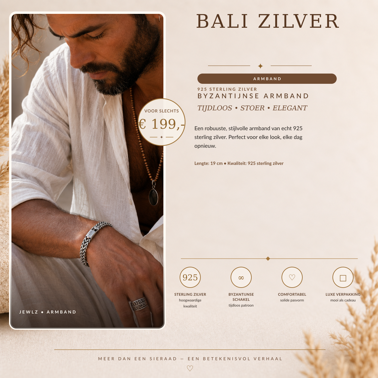 Byzantijnse zilveren armband uit de Bali-collectie